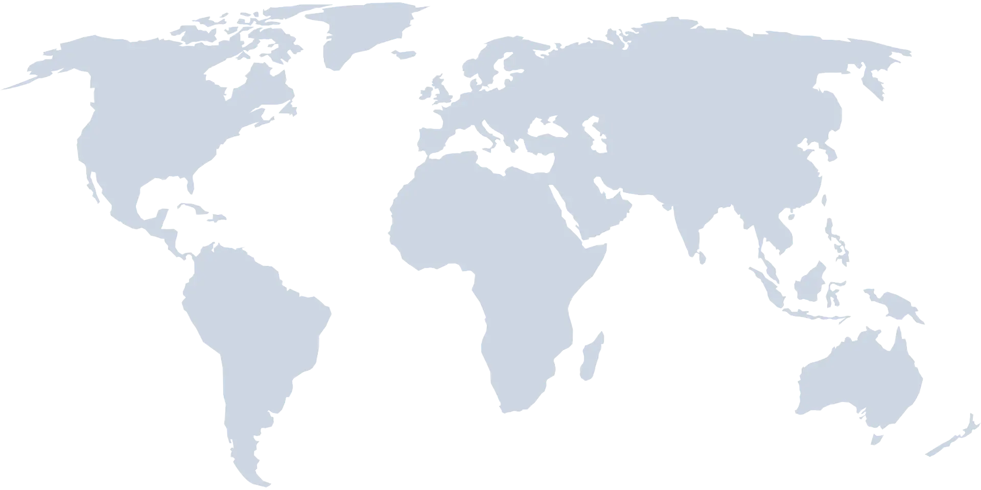 World map showing Sam & Co locations